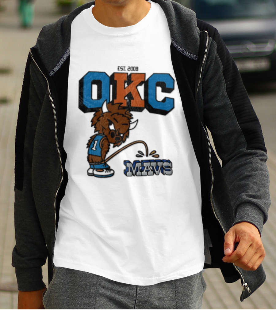 Oklahoma City Thunder Rumble On Dallas Mavericks Mavs Rivalry T-Shirt