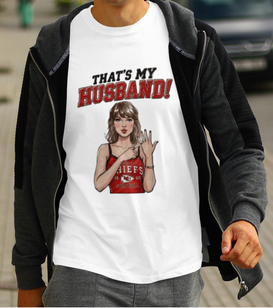Taylor That's My Husband 87 Kansas City Chiefs Football T-Shirt