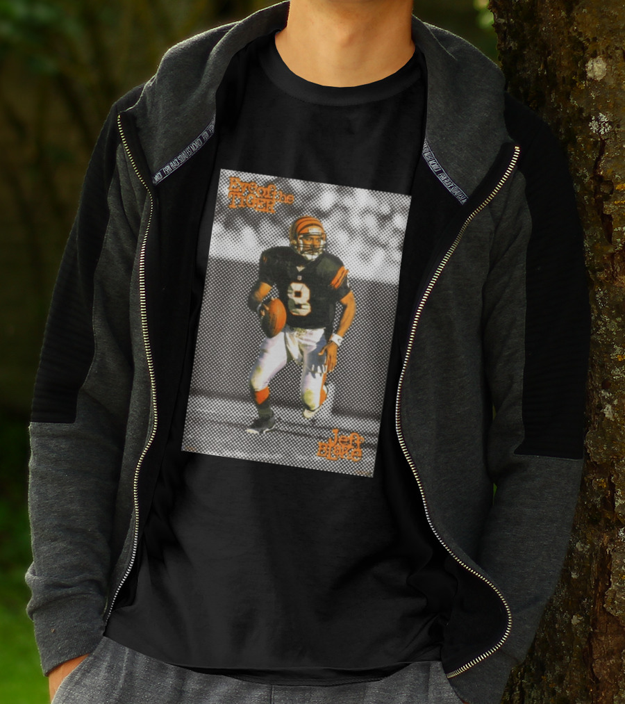Jeff Blake Eye Of The Tiger Cincinnati Bengals Football QB T-Shirt