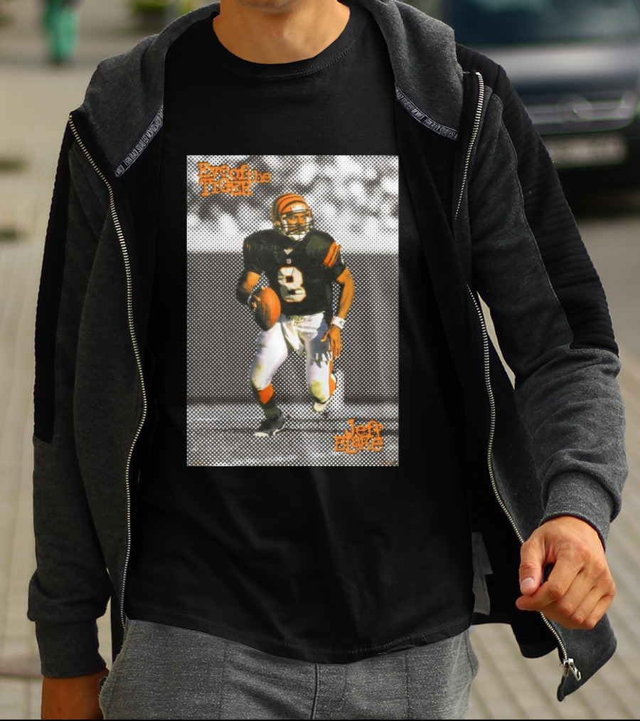 Jeff Blake Eye Of The Tiger Cincinnati Bengals Football QB T-Shirt