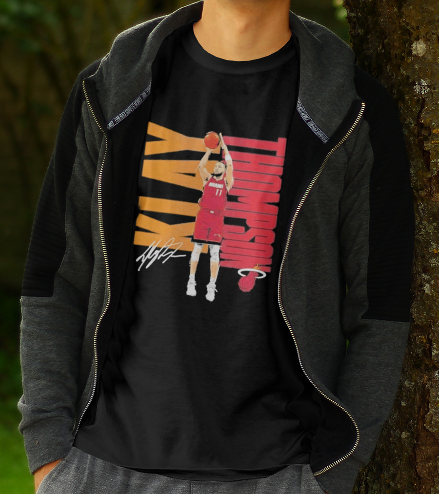 Klay Thompson Miami Heat 11 Basketball Player Signature T-Shirt
