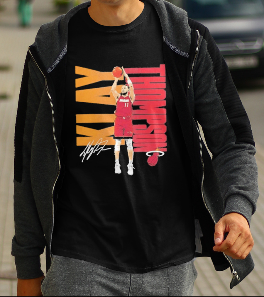 Klay Thompson Miami Heat 11 Basketball Player Signature T-Shirt