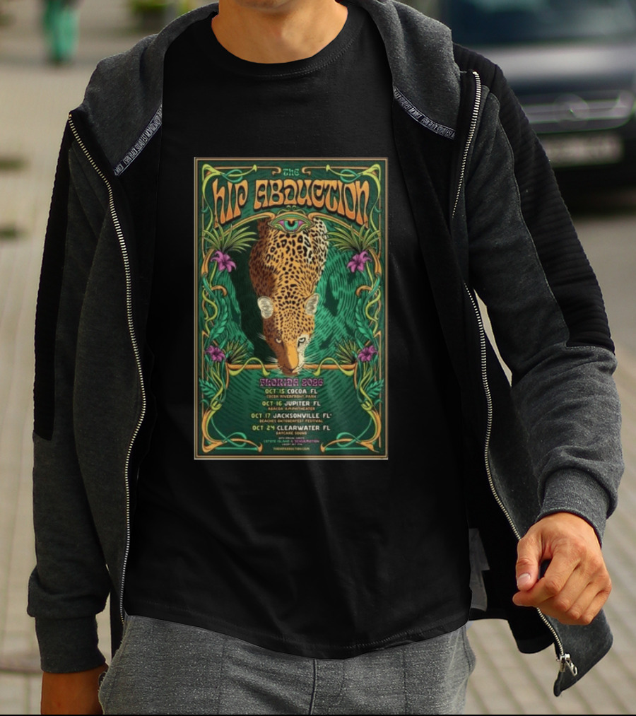The Hip Abduction Tour Florida 2026 Abacoa Amphitheater Jupiter Oct 16 Leopard T-Shirt