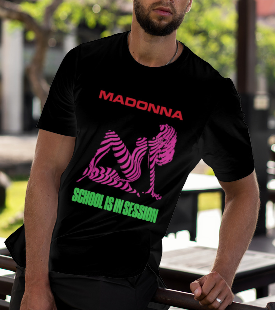 Madonna School Is In Session Pink T-Shirt