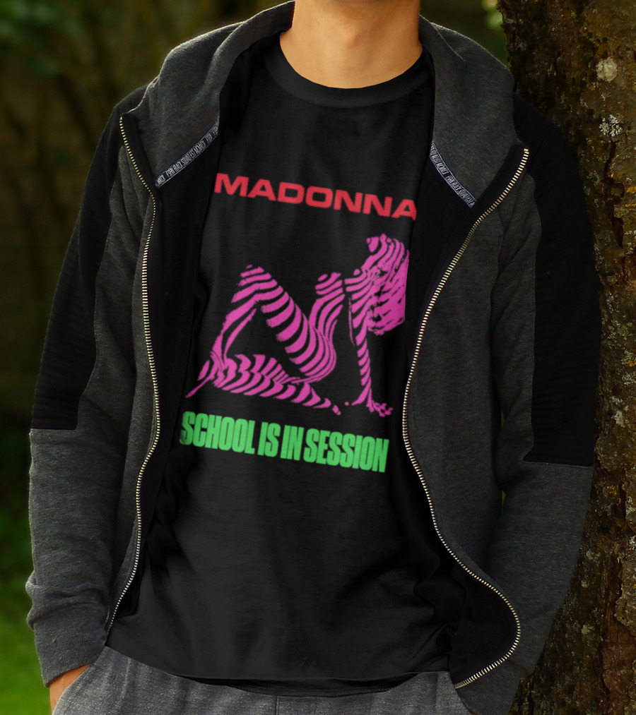 Madonna School Is In Session Pink T-Shirt