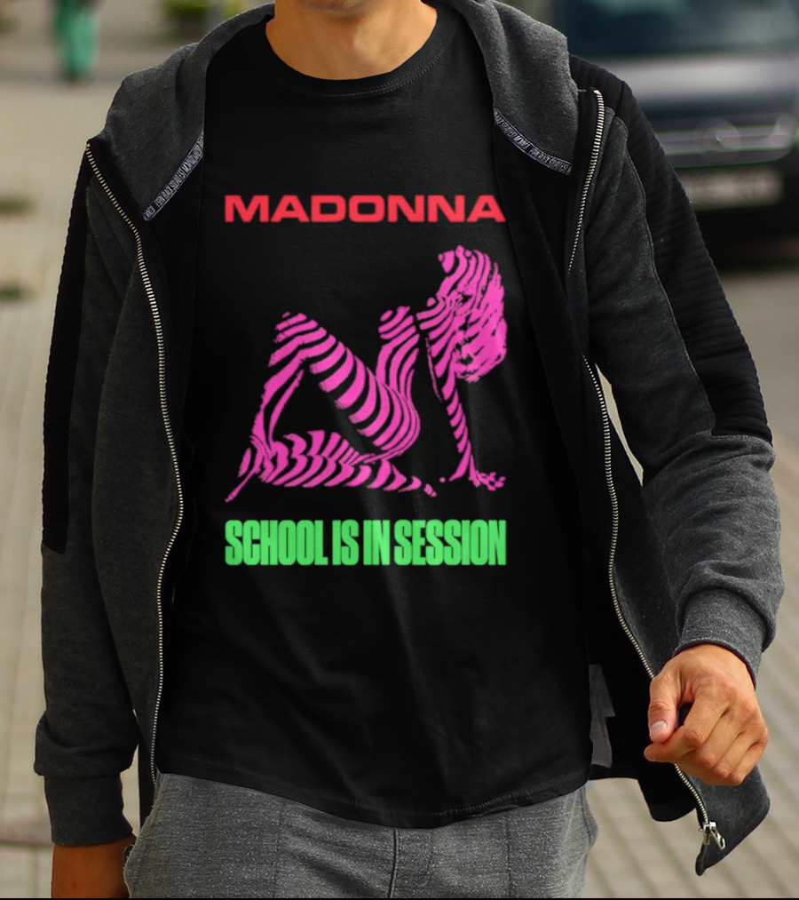 Madonna School Is In Session Pink T-Shirt