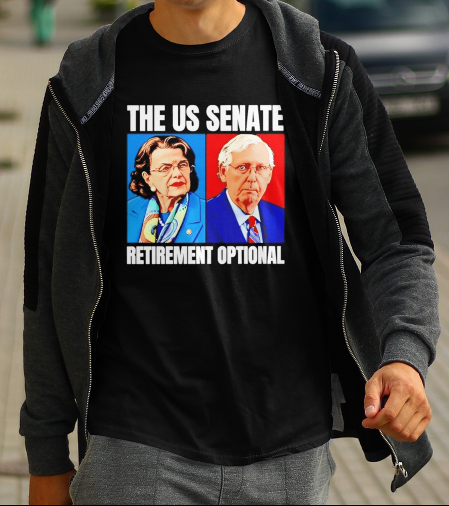 Dianne Feinstein Mitch McConnell The US Senate Retirement Optional T-Shirt