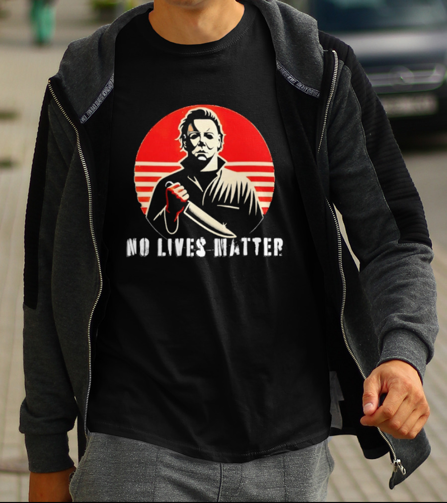 Michael Myers No Lives Matter Knife Icon Horror Movie T-Shirt
