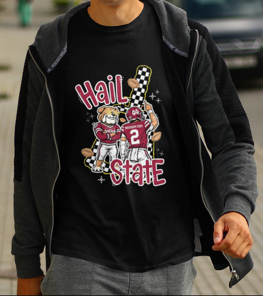 Mississippi State Hail Bulldogs Football Team Spirit T-Shirt