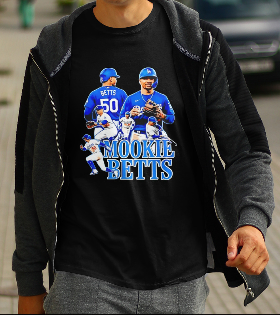 Mookie Betts 50 Los Angeles Dodgers MLB Players T-Shirt
