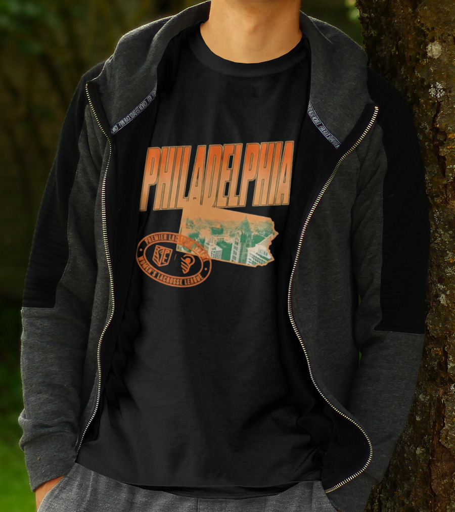 Philadelphia Premier Lacrosse League Women's Lacrosse Skyline T-Shirt