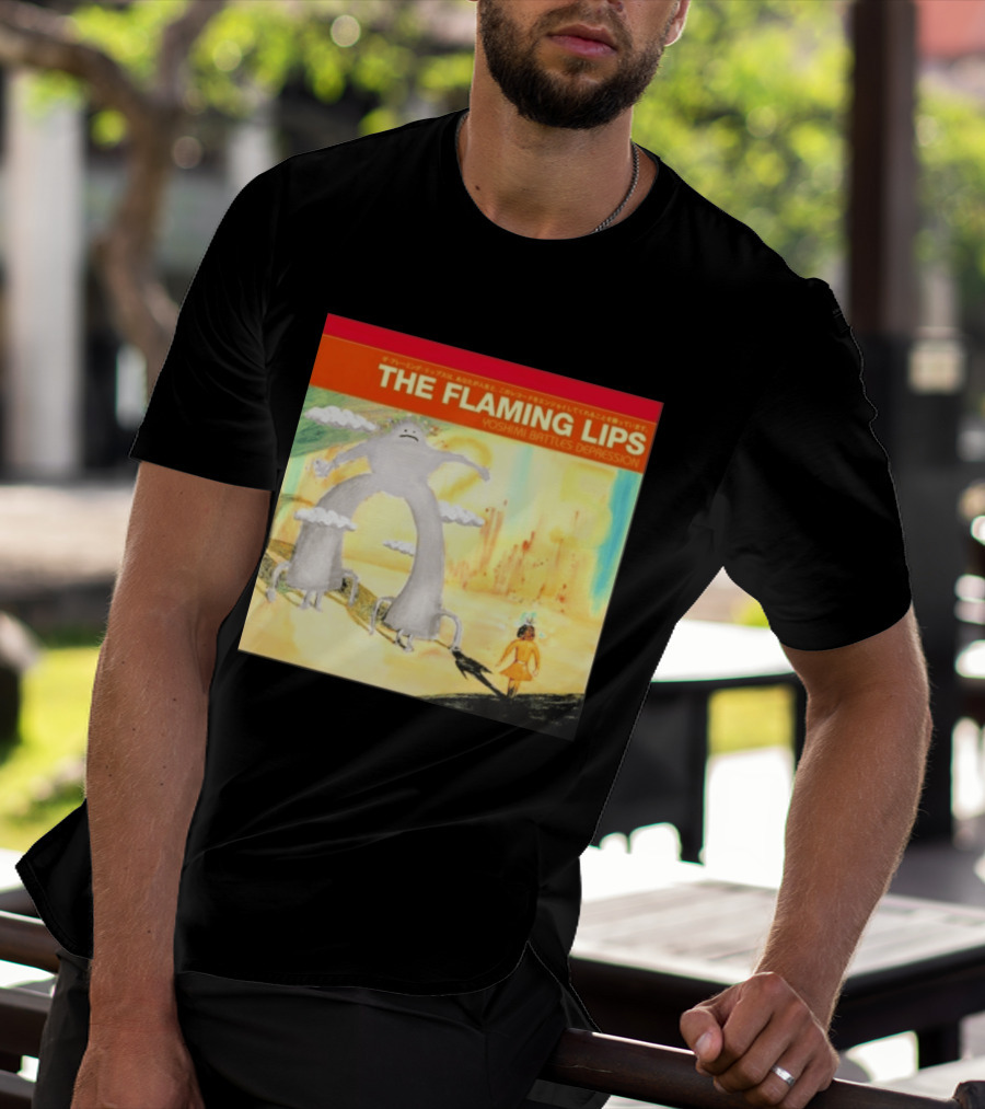 The Flaming Lips Yoshimi Battles Depression Mystery Creature And Girl In Fantasy World T-Shirt