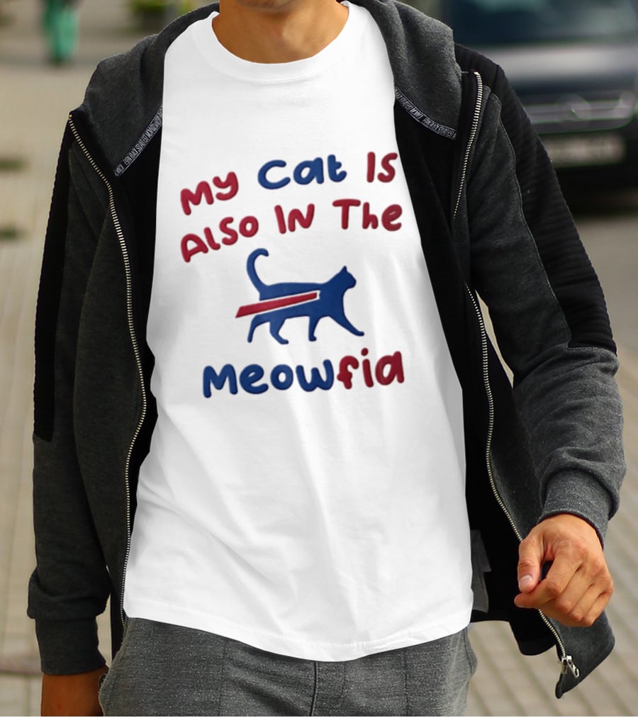 Buffalo Bills My Cat Is Also In The Meowfia T-Shirt