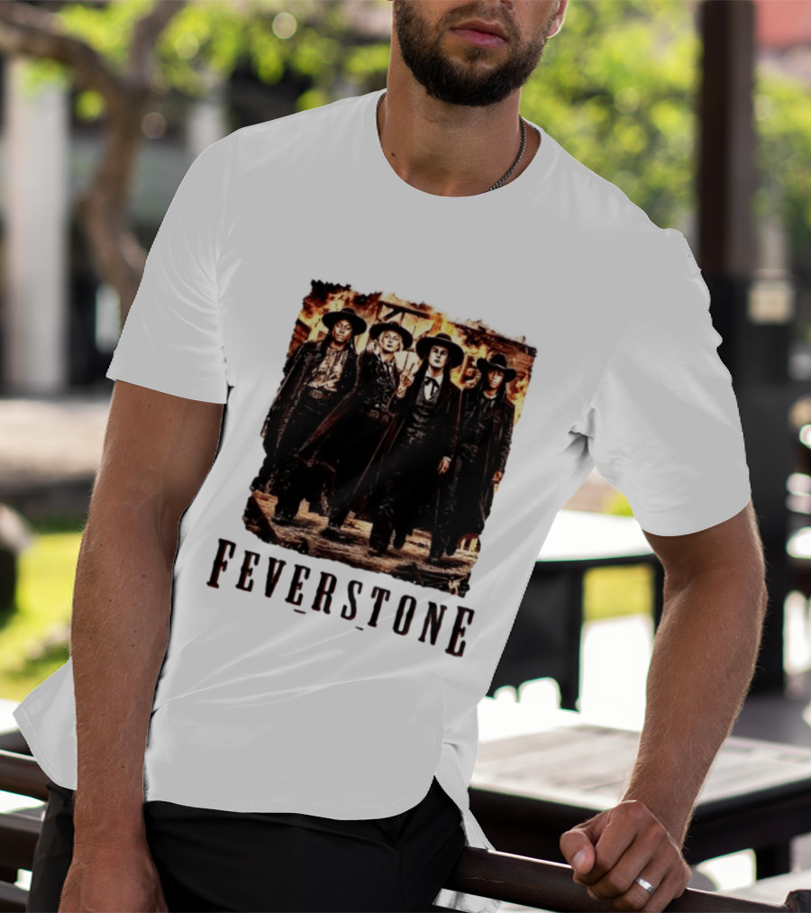Feverstone Western Outlaw Group Cowboy Gunslinger T-Shirt
