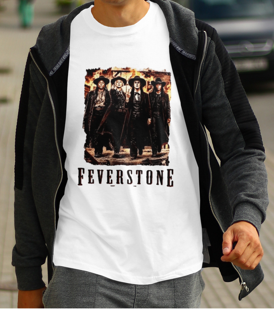 Feverstone Western Outlaw Group Cowboy Gunslinger T-Shirt