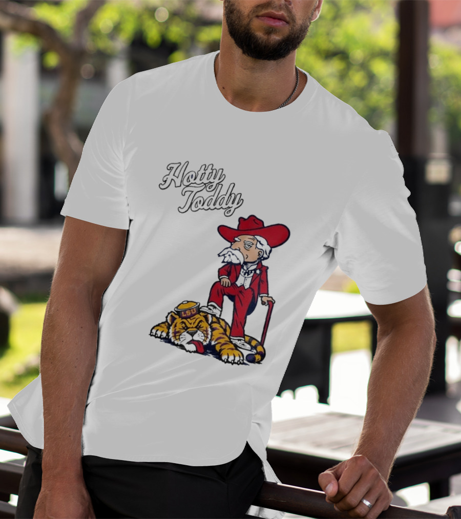 Hotty Toddy Ole Miss Mascot Triumph Over LSU Tiger 2026 T-Shirt