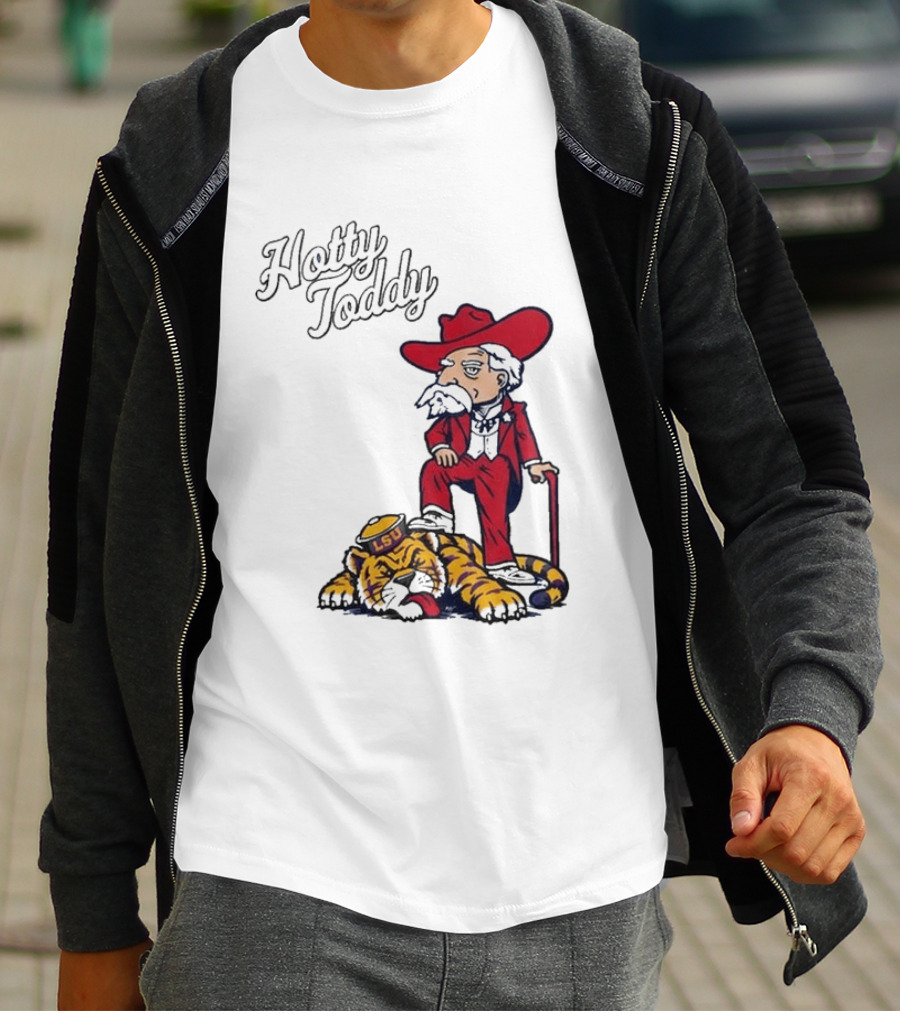 Hotty Toddy Ole Miss Mascot Triumph Over LSU Tiger 2026 T-Shirt