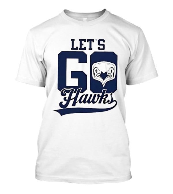 Let's Go Hawks Sports Team Cheer Owl T-Shirt