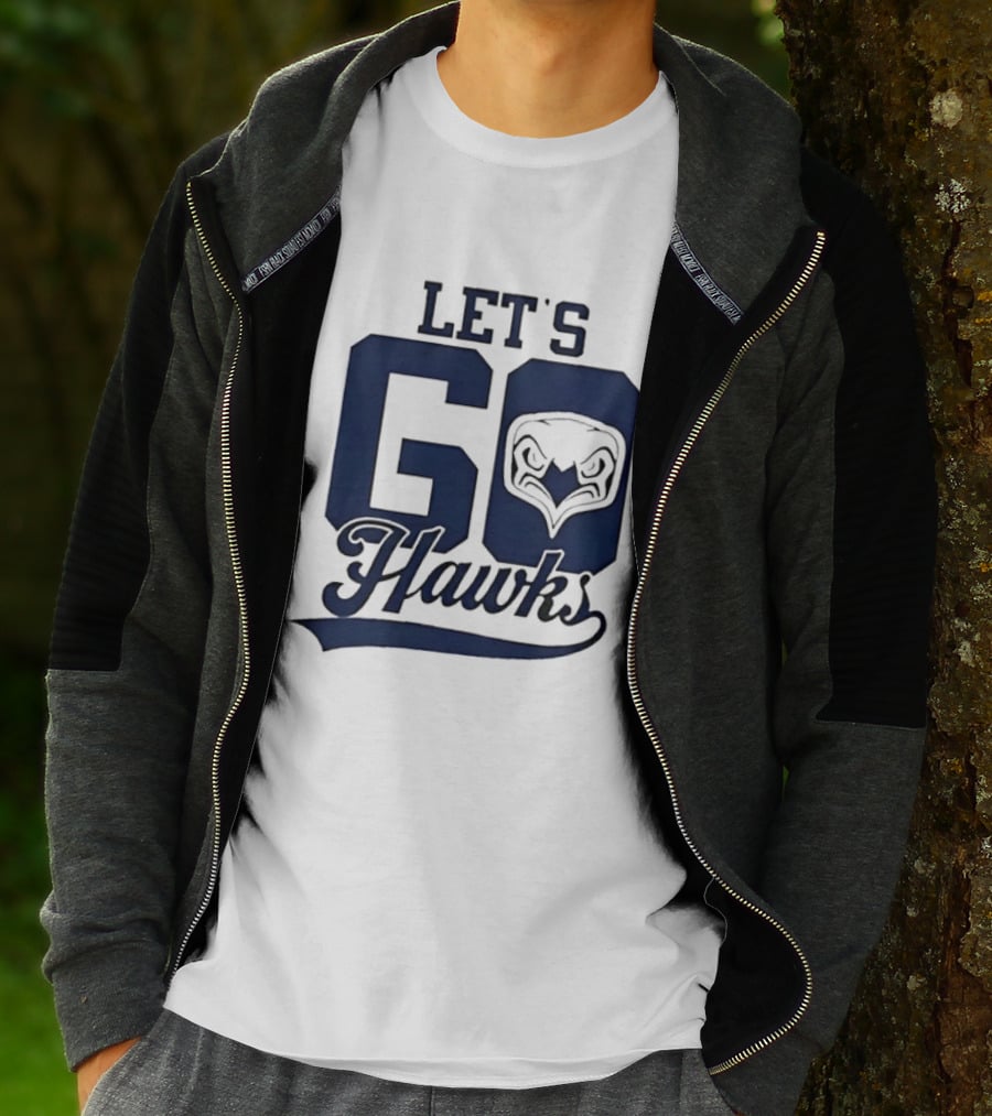 Let's Go Hawks Sports Team Cheer Owl T-Shirt