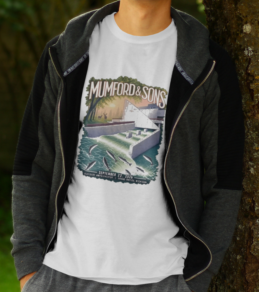 Mumford & Sons September 22 2026 Grand Rapids Michigan Acrisure Amphitheater T-Shirt