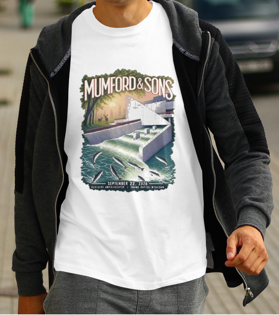 Mumford & Sons September 22 2026 Grand Rapids Michigan Acrisure Amphitheater T-Shirt