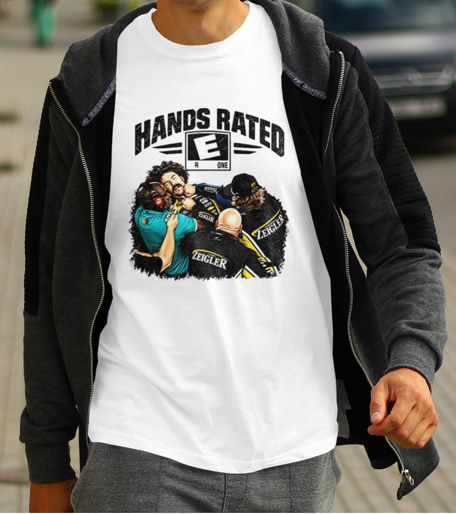 Ryan Blaney Vs Carson Hocevar Hands Rated E Zeigler Racing For Everyone T-Shirt