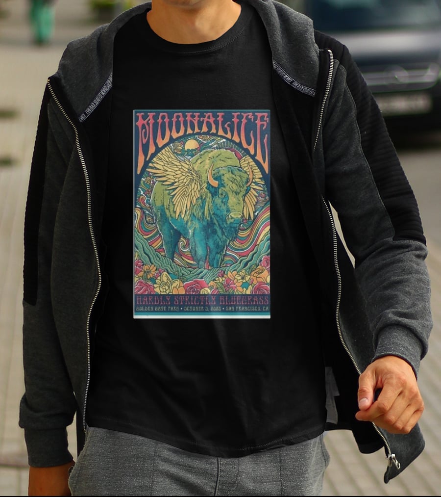 Moonalice Hardly Strictly Bluegrass Golden Gate Park October 3 2026 San Francisco CA T-Shirt