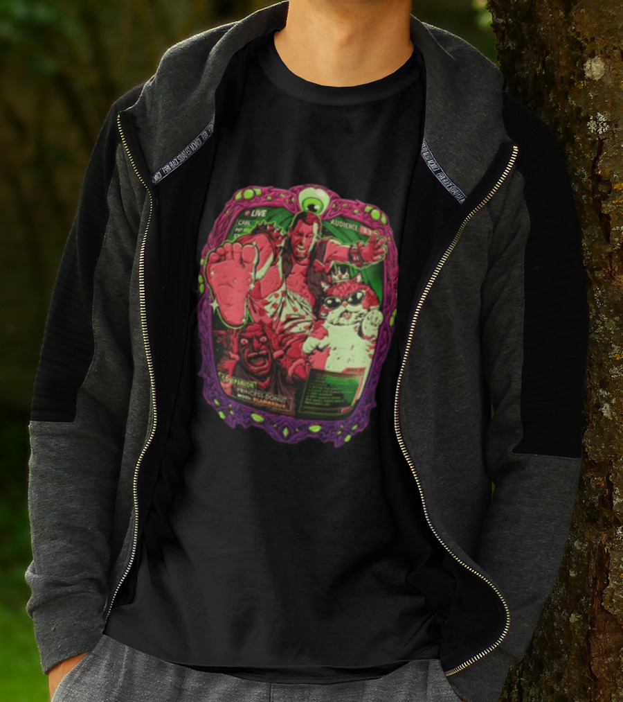 Live Audience Carl Princess Donut Dungeon Crawler Cat Goblin T-Shirt