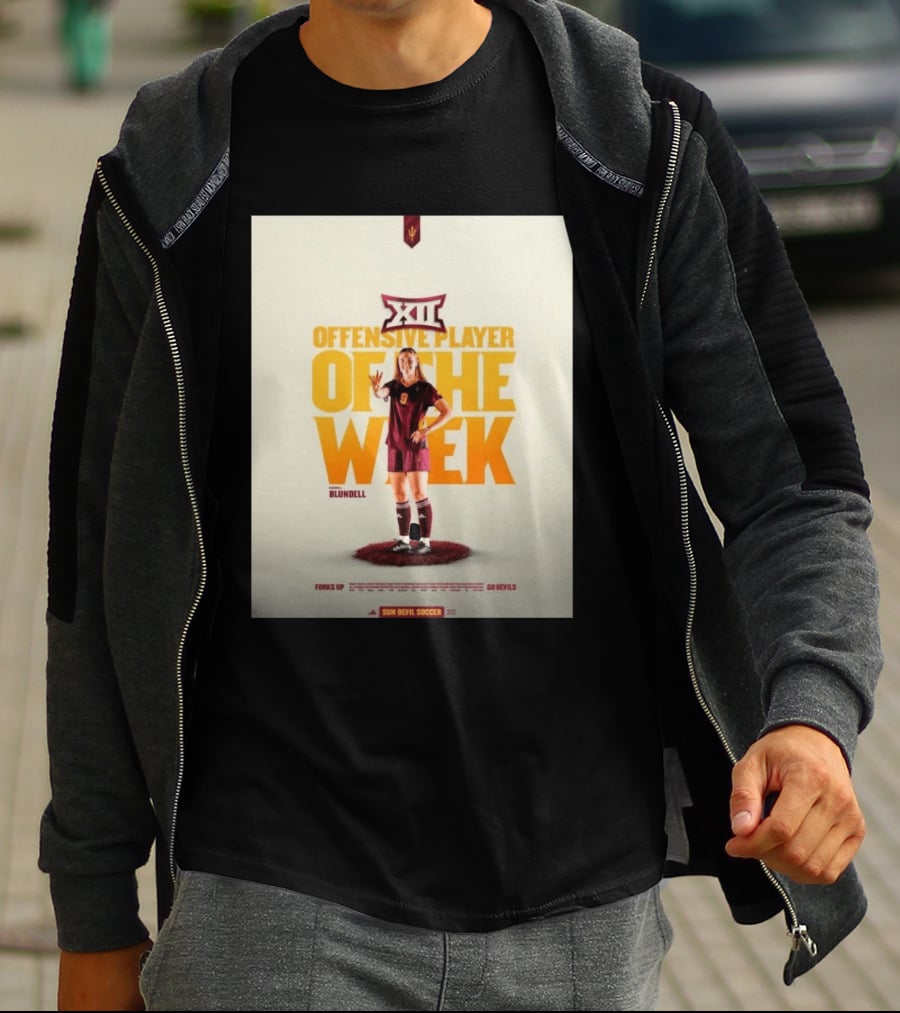 Big 12 Offensive Player Of The Week Kierra Blundell Sun Devil Soccer T-Shirt