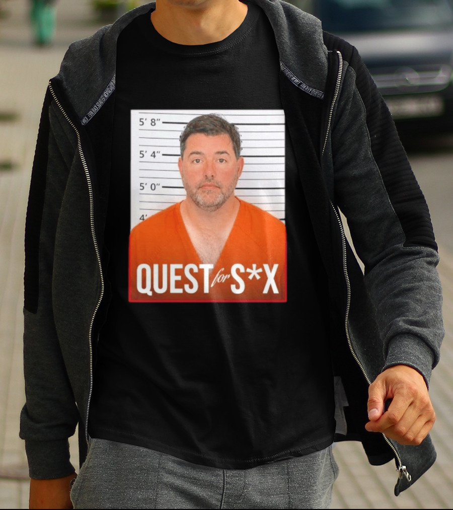 Quest For SX Shot Funny Prison Lineup T-Shirt