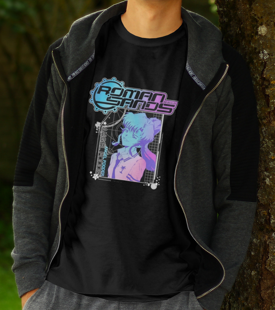 Roman Sands Re Build Angel Fodder Retro Anime Aesthetic T-Shirt