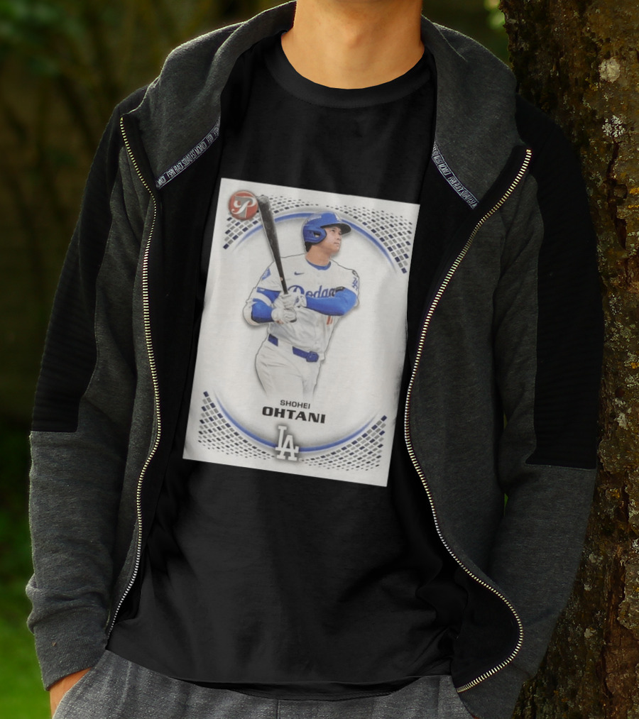 Shohei Ohtani Los Angeles Dodgers LA Number 28 Refractor 2006 T-Shirt