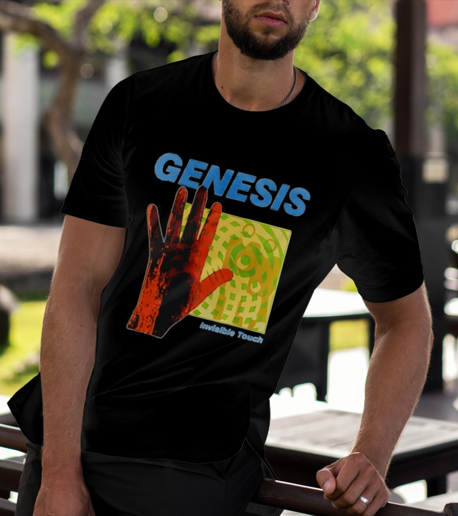 Genesis Invisible Touch Band Progressive Rock Album Cover Hand T-Shirt