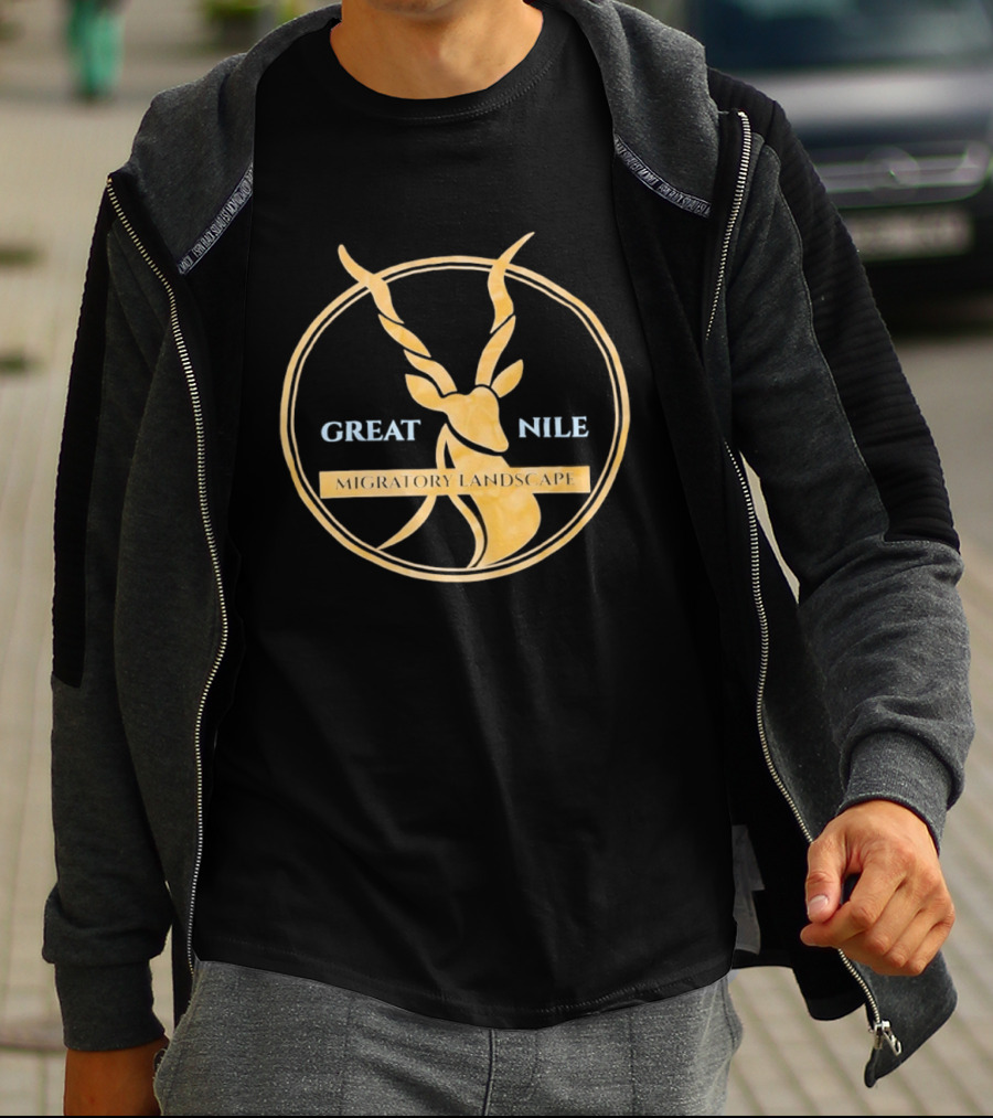 Great Nile Migratory Landscape Antelope T-Shirt