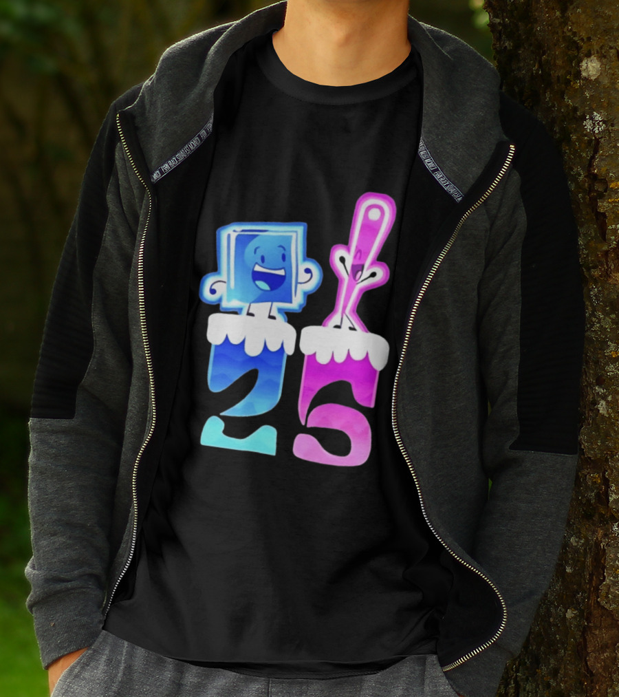 Ice Cube And Needle Battle For Dream Island 25 T-Shirt