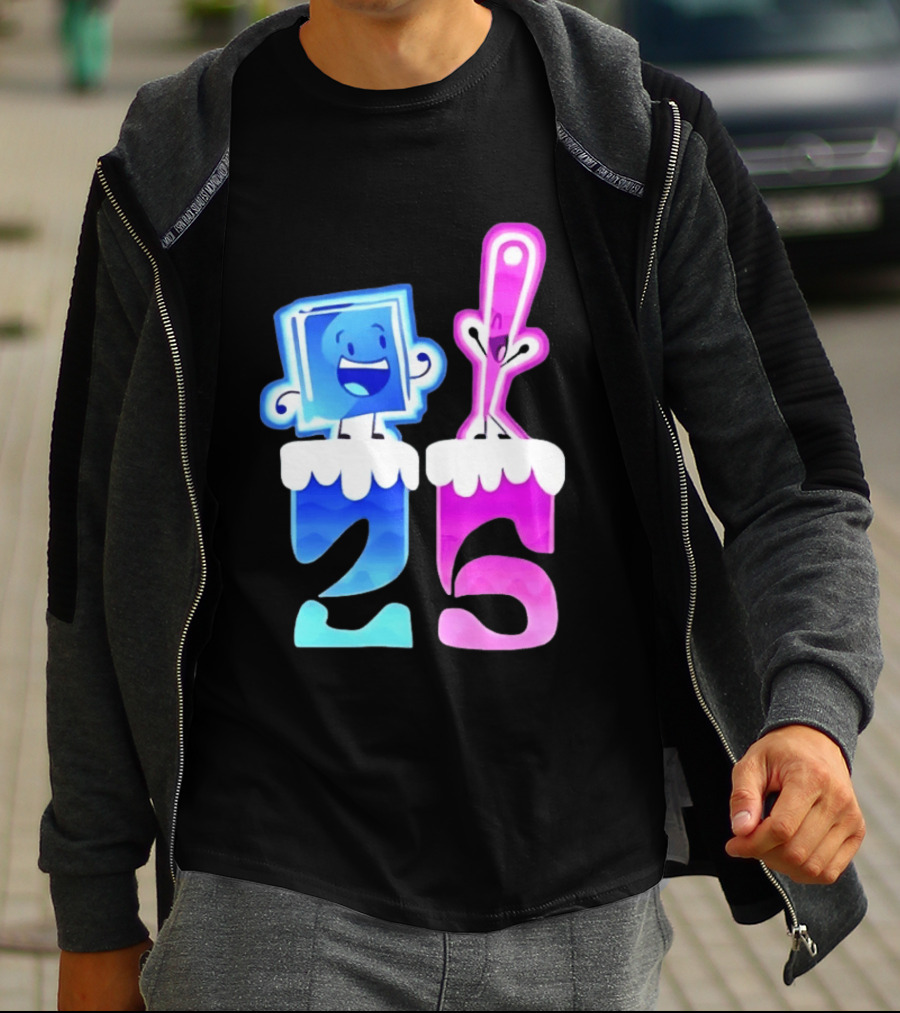 Ice Cube And Needle Battle For Dream Island 25 T-Shirt