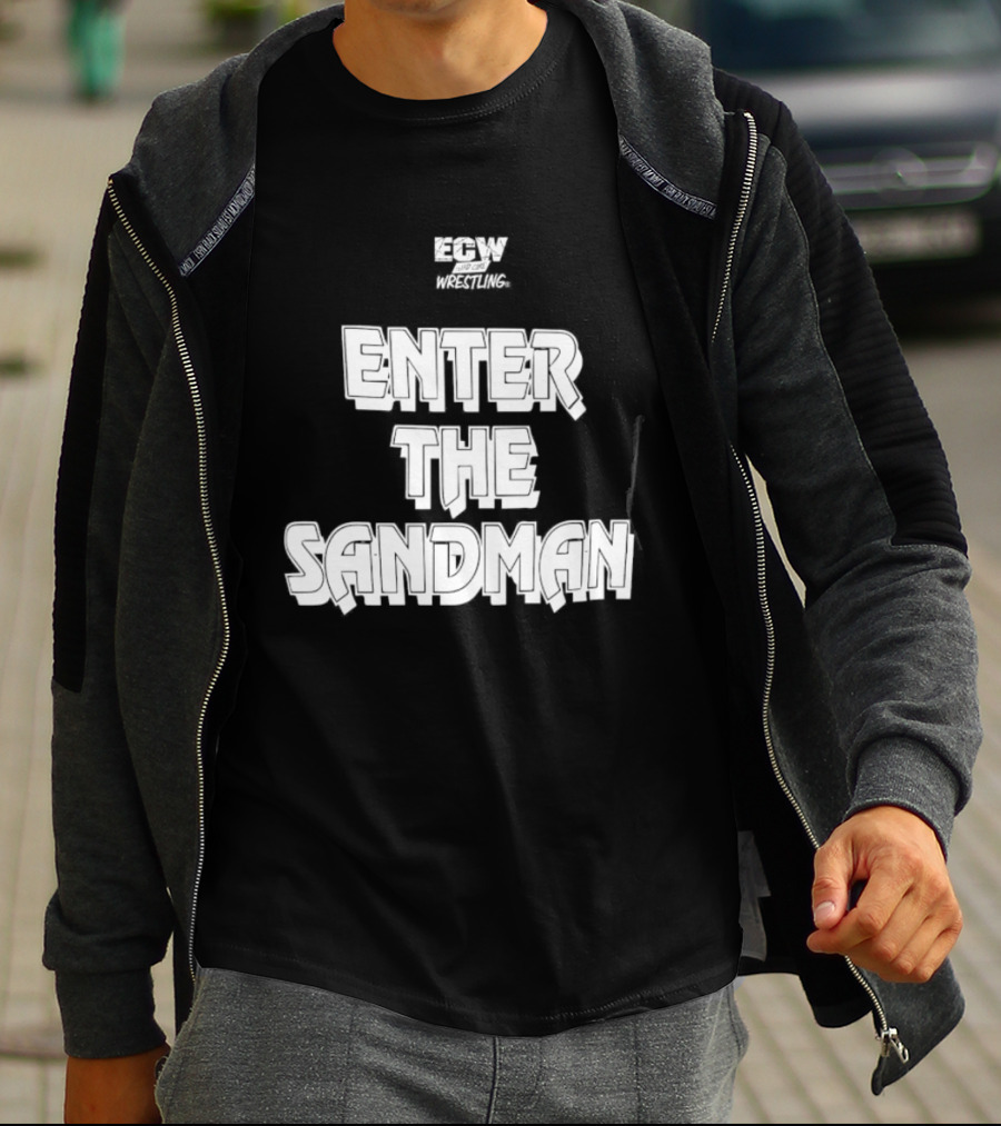 ECW Enter The Sandman Hardcore Wrestling T-Shirt