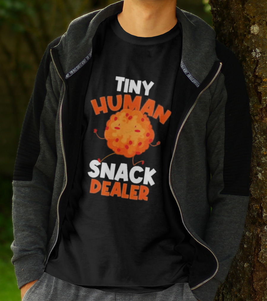 Tiny Human Snack Dealer Cookie Cute Fun Baby Outfit T-Shirt
