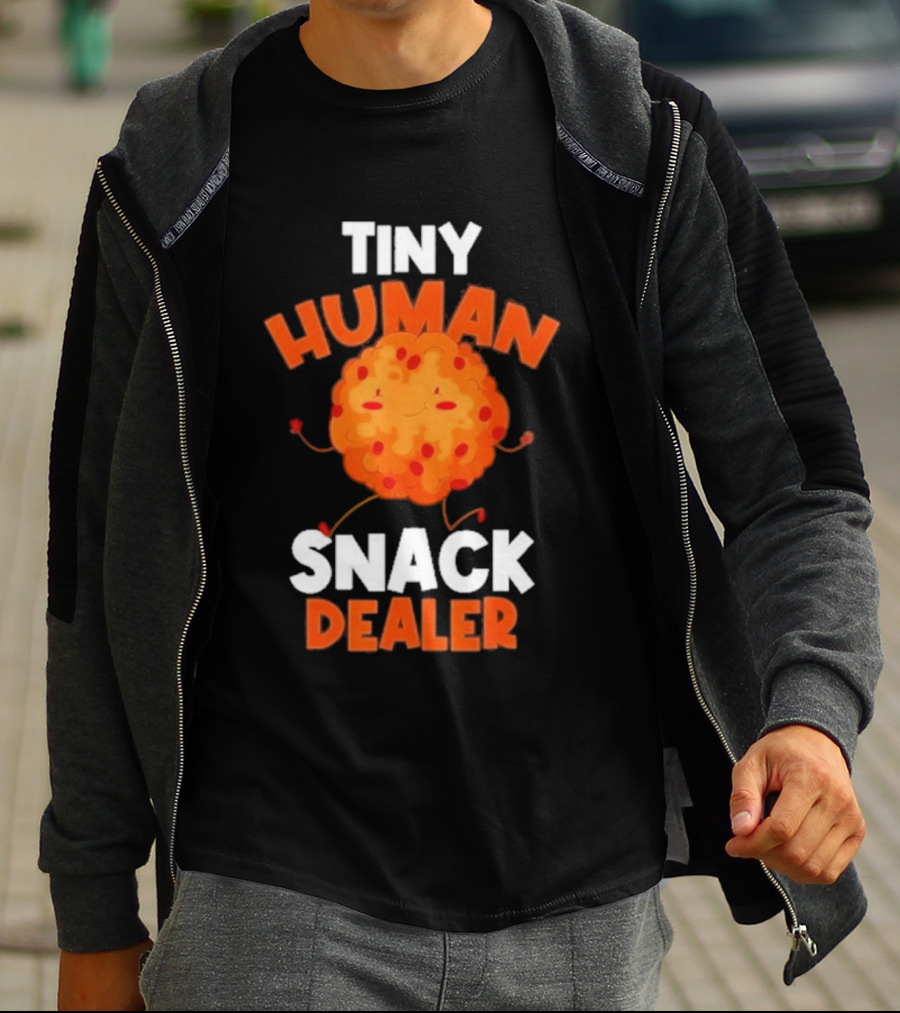 Tiny Human Snack Dealer Cookie Cute Fun Baby Outfit T-Shirt