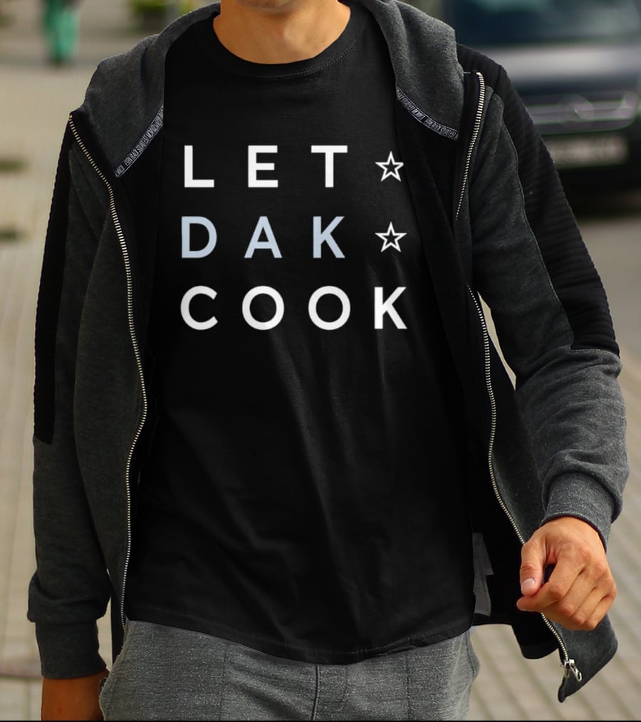 Let Dak Cook Dallas Cowboys Football Star T-Shirt