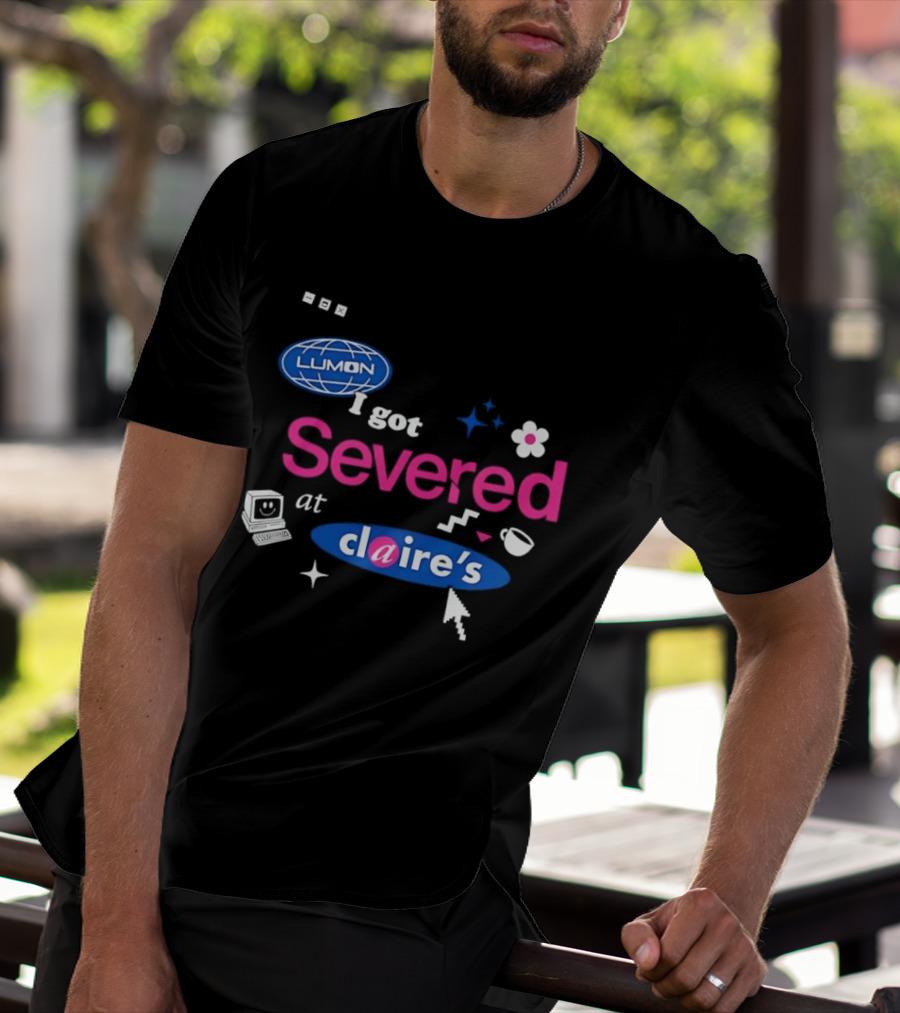 Lumon Severed At Claire's Severance Laptop Coffee Flower Cup Heart Stars T-Shirt