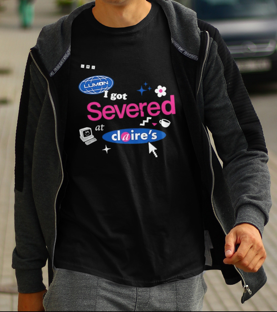 Lumon Severed At Claire's Severance Laptop Coffee Flower Cup Heart Stars T-Shirt