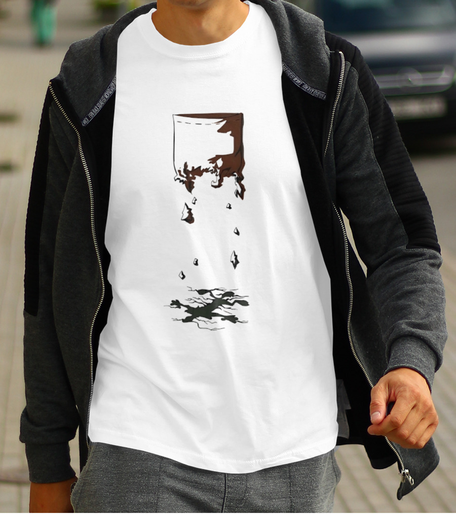 Calvin Falling From Pocket Parody Style Bill Watterson T-Shirt