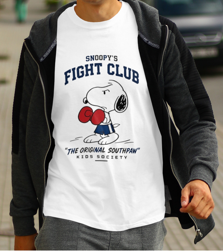 Snoopy's Fight Club Kids Society The Original Southpaw T-Shirt