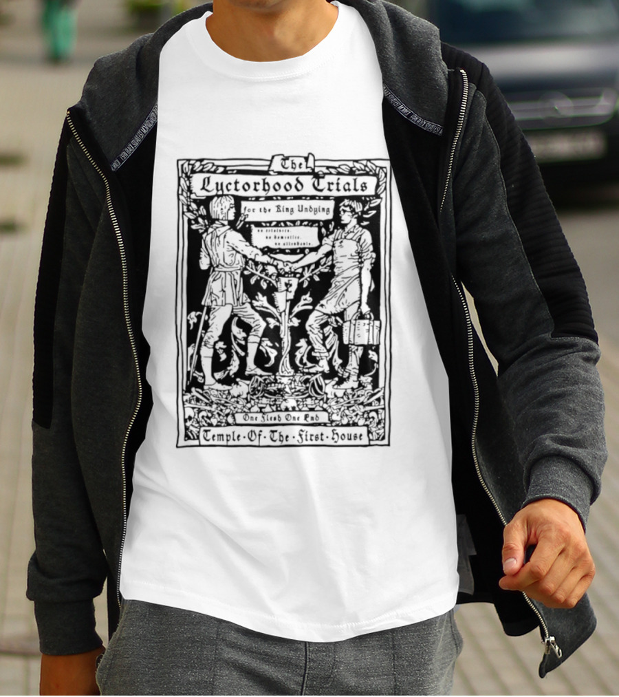 The Lyctorhood Trials Ring Undying One Flesh One End Temple Of The Ninth House Collection T-Shirt