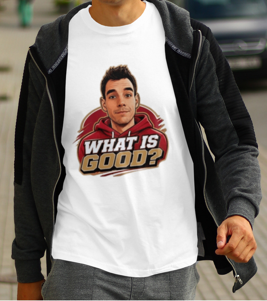 What Is Good The Gold Standard Podcast Network Cartoon T-Shirt