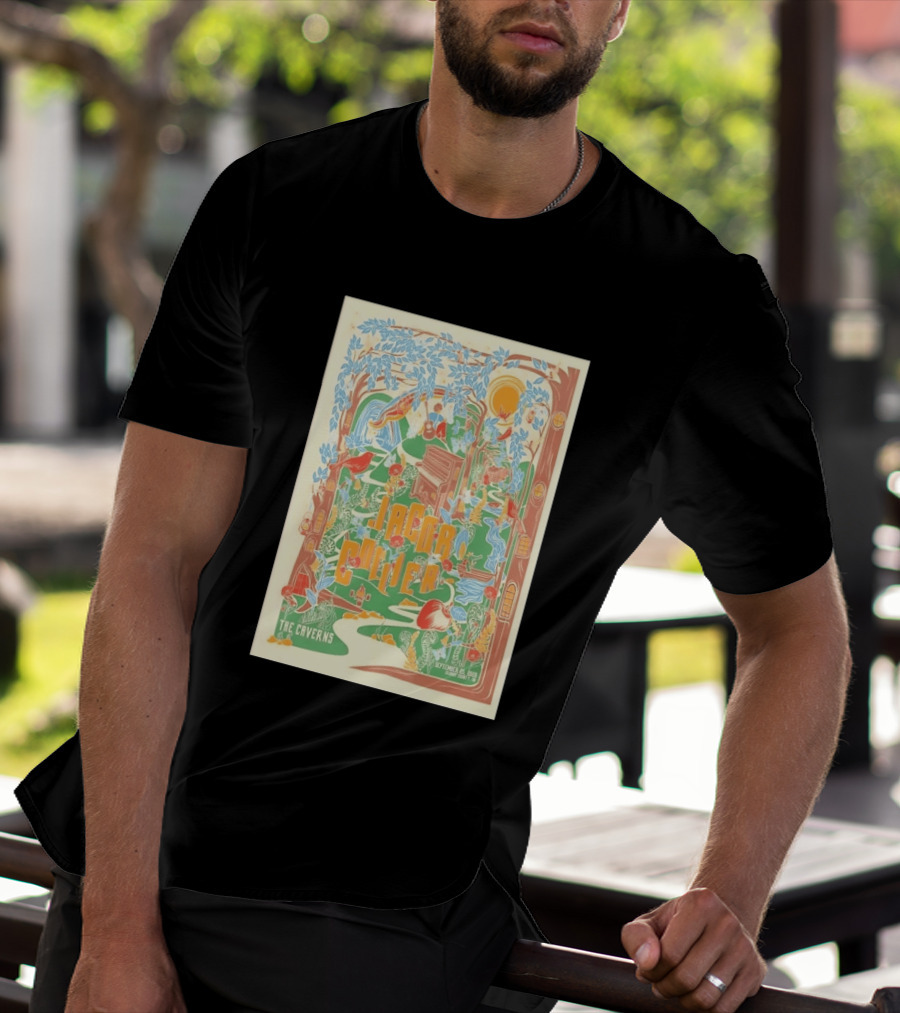 Jacob Collier The Caverns September 25 2026 Musical Forest Scene With Birds And Nature T-Shirt