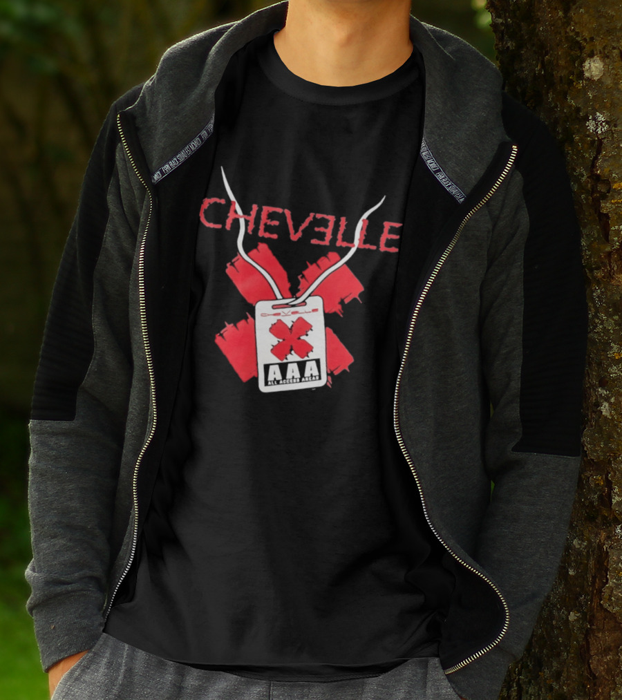 Chevelle AAA All Access Pass Red X Band Tour T-Shirt