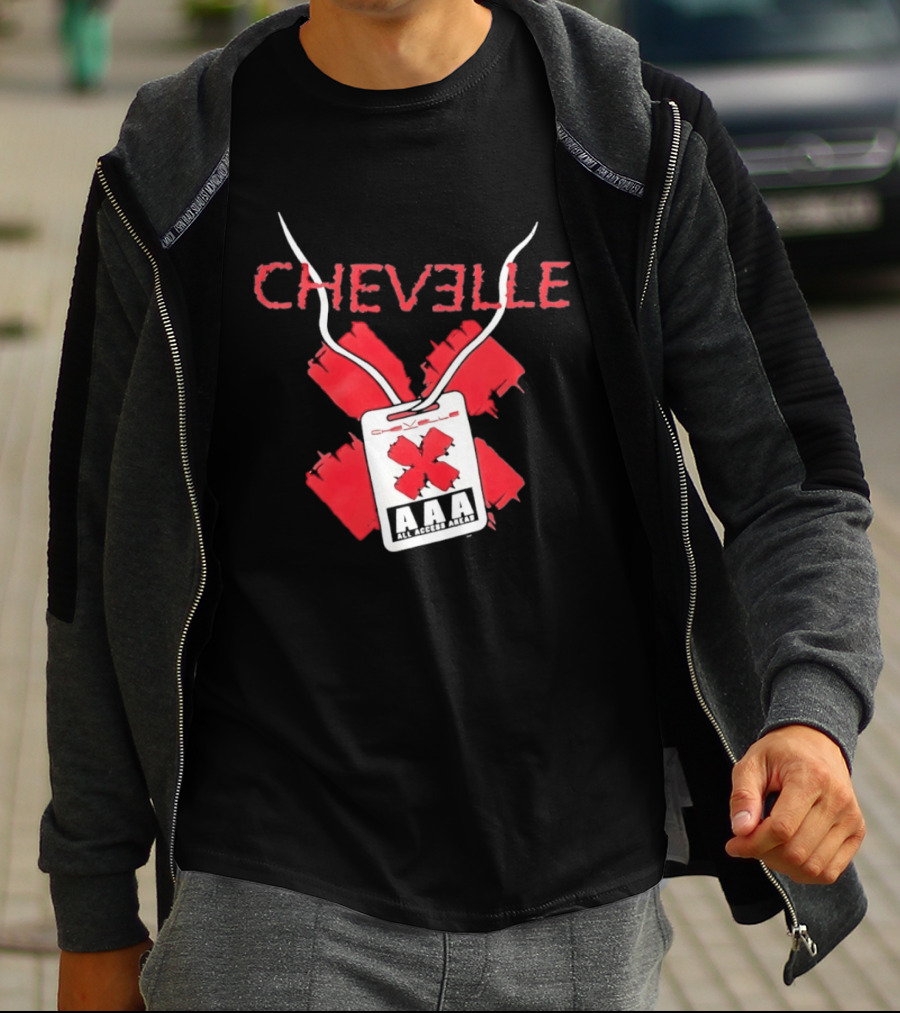Chevelle AAA All Access Pass Red X Band Tour T-Shirt