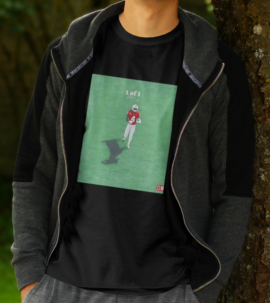 Julian Fleming Ohio State Buckeyes 1 Of 1 Number 4 Football Player T-Shirt